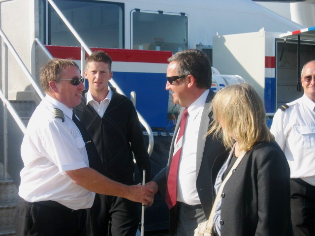 Hovertravel Captain Snow and Colin McArthur